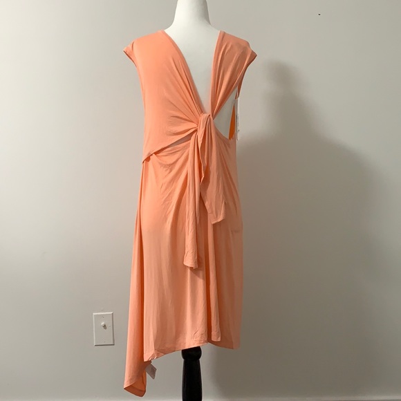 MM6 Asymmetrical Knotted Wrap Shirt Dress - Picture 2 of 12